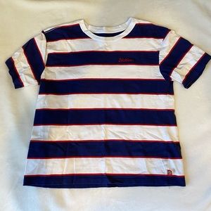Dickies striped short sleeve tee, size medium